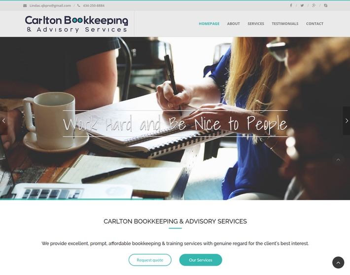 The new website for Carlton Bookkeeping & Advisory Services is a great
    online medium for bookkeeping & training services with genuine regard for the client’s best interest